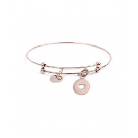 Bracciale Rosè rigido "Sempre insieme"