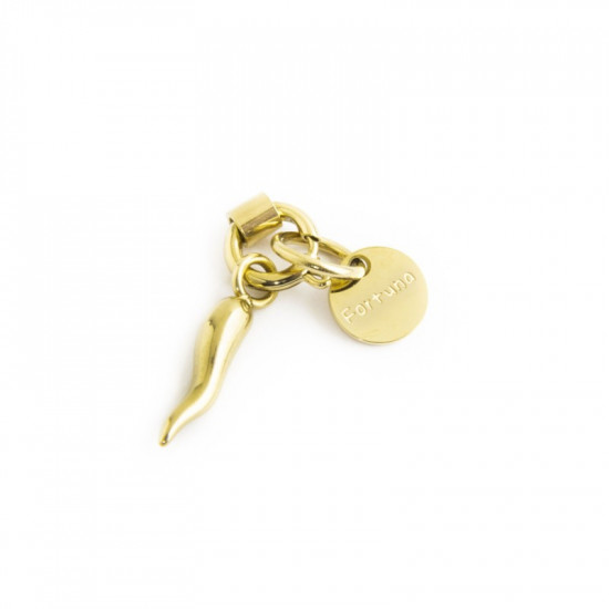 Charm corno oro mini