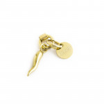 Charm corno oro mini