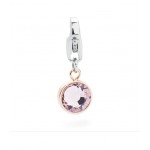 charm s'agapõ cristallo pvd oro rosa collezione happy