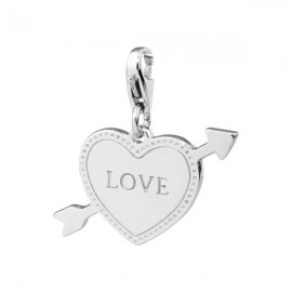 Charm s'agapò cuore con freccia collezione happy