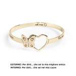 Bracciale rigido pvd oro donna Marlù farfalla 12