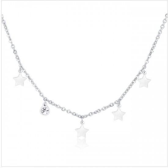 Collana LUCE con cristalli e stelle