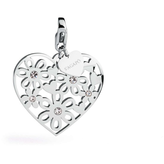 Charm s'agapõ cuore traforato grande collezione happy