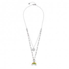 Collana doppia Marlù arcobaleno 18CN076