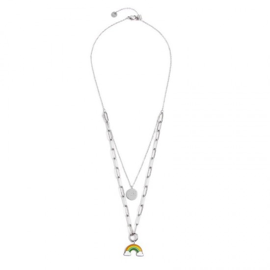 Collana doppia Marlù arcobaleno 18CN076