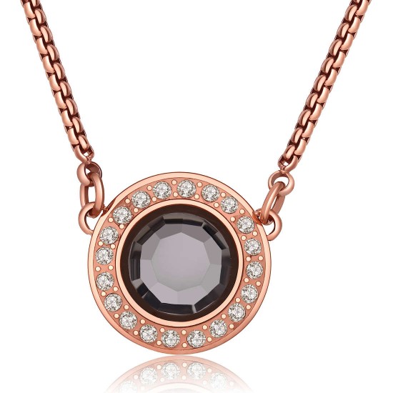 collana s'agapò cristallo nero collezione luna